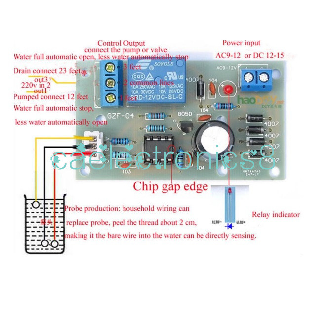 Liquid Level Controller Sensor Module Water Level Detection Sensor Component CA