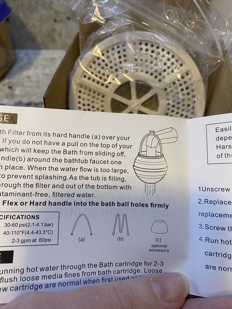 New Universal Bath Spicket water filtration system ( Water Filter)