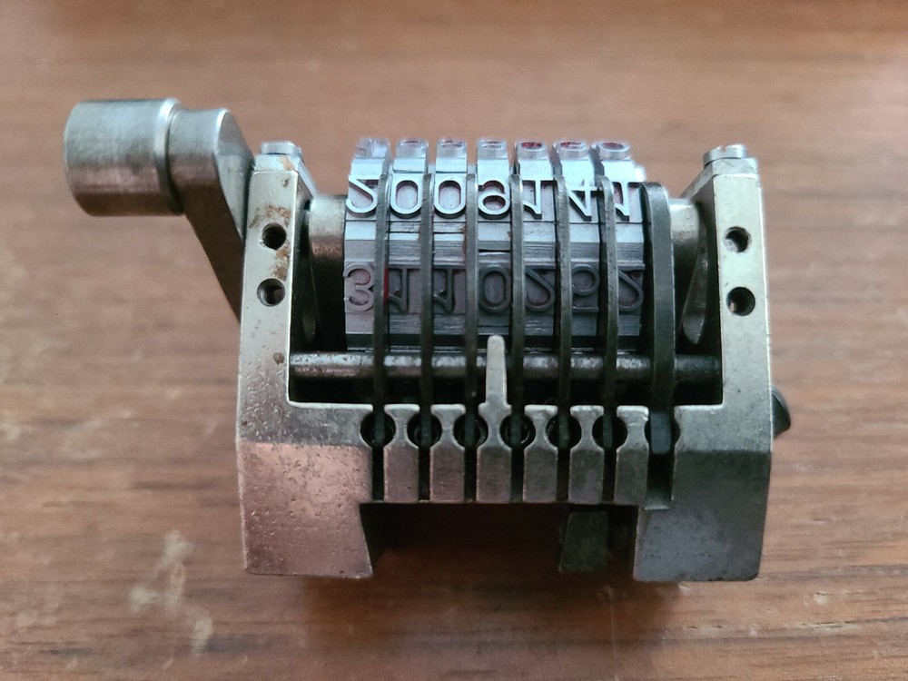ATLANTIC Rotary Straight Backward Numbering Machine for MONA, auto return