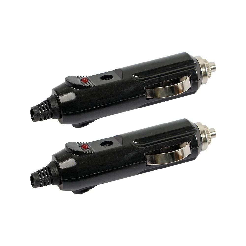 2Pack 12V Male Car Cigarette Lighter Socket Plug Connector US