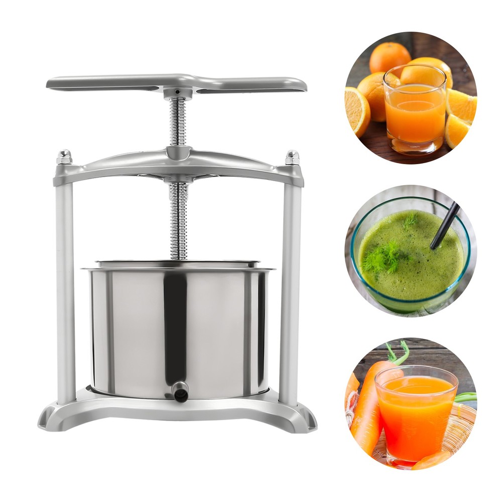Stainless Steel Fruit Frame Press 6L Cheese Juice Wine Making Home Brew USA