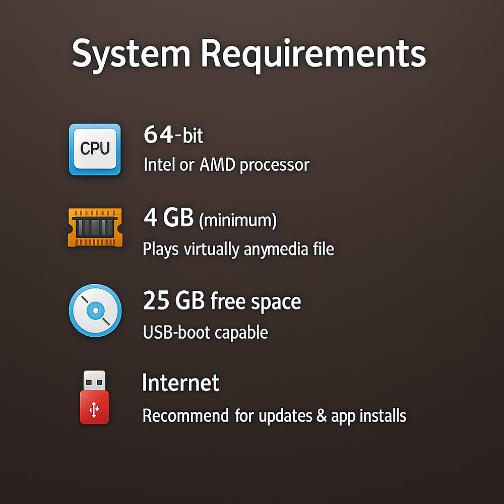 Ubuntu 24.04.3 LTS 64-bit Bootable USB – Fast Secure | Revive old PC