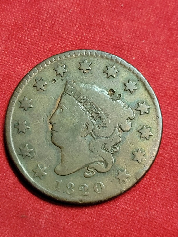 1820 large cent  Small Date