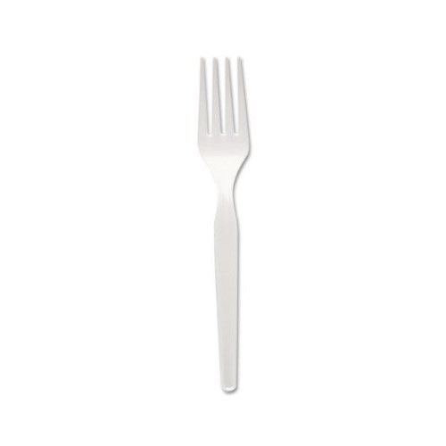 Dixie Plastic Tableware - 1000/carton - Plastic - White (FM217)