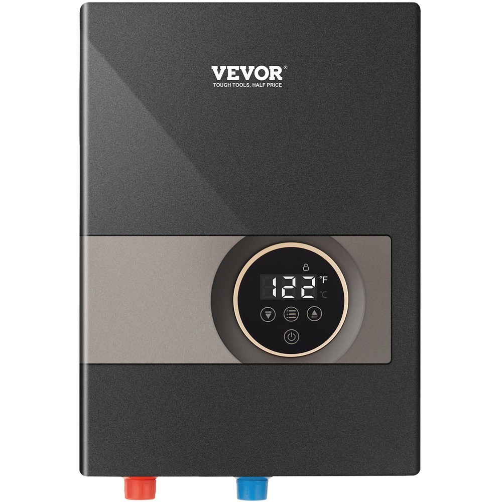 VEVOR 8KW Instant Hot Tankless Water Heater Electric Boiler LED IP25 for Shower