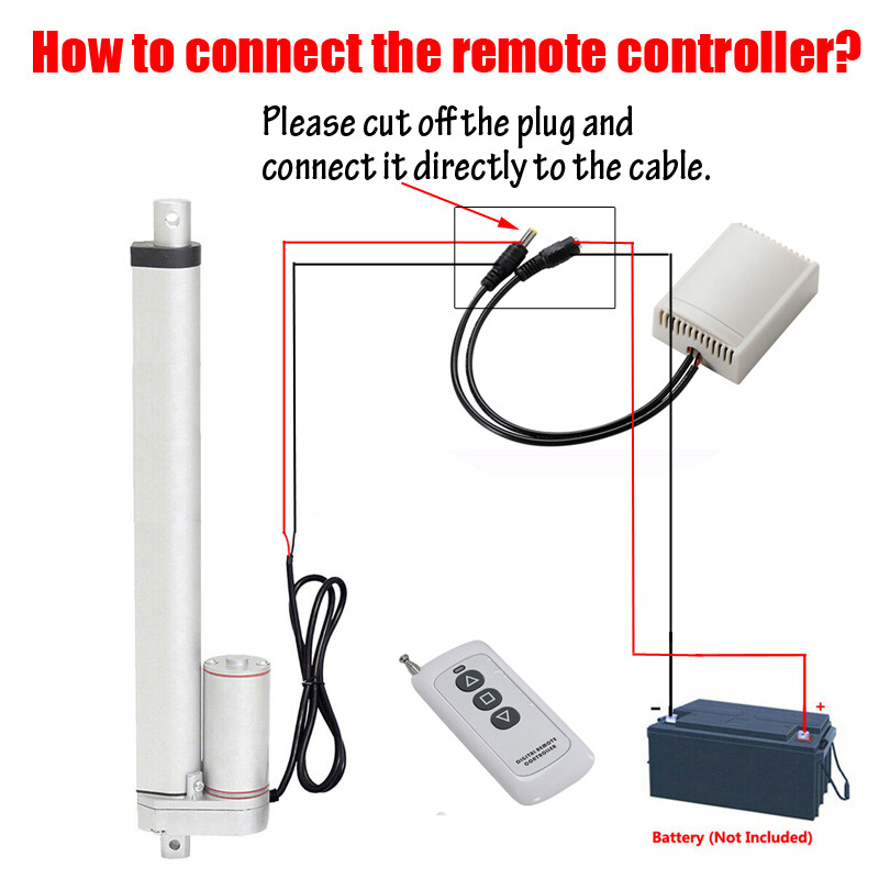 Wireless Remote Control Kit for DC 12V 24V Linear Actuator Motor Controller