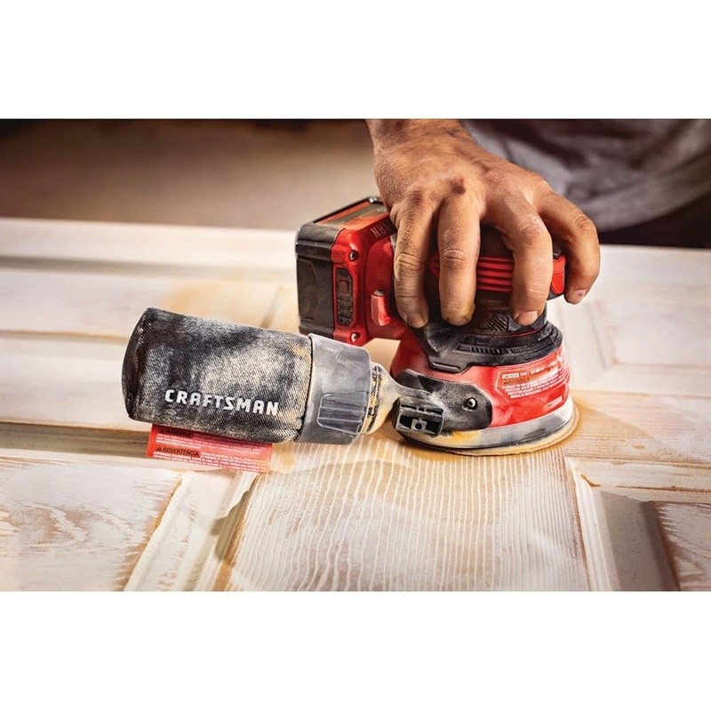 V20 Cordless Random Orbit Sander 12000 OPM Tool Only Dust Collection System New