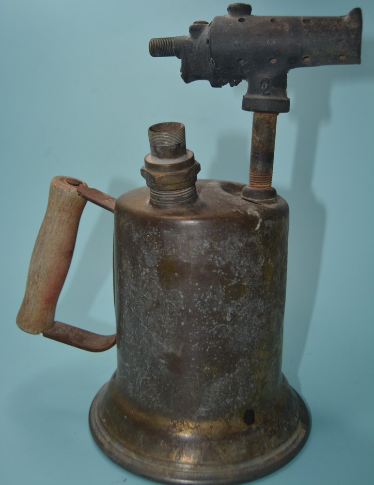 VINTAGE BRASS BLOW TORCH for display
