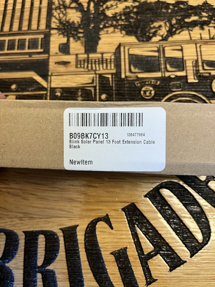 Blink Solar Panel 13 Foot Extension Cable — Black