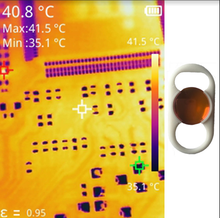 Macro lens for  Thermal camera for Circuit board repair