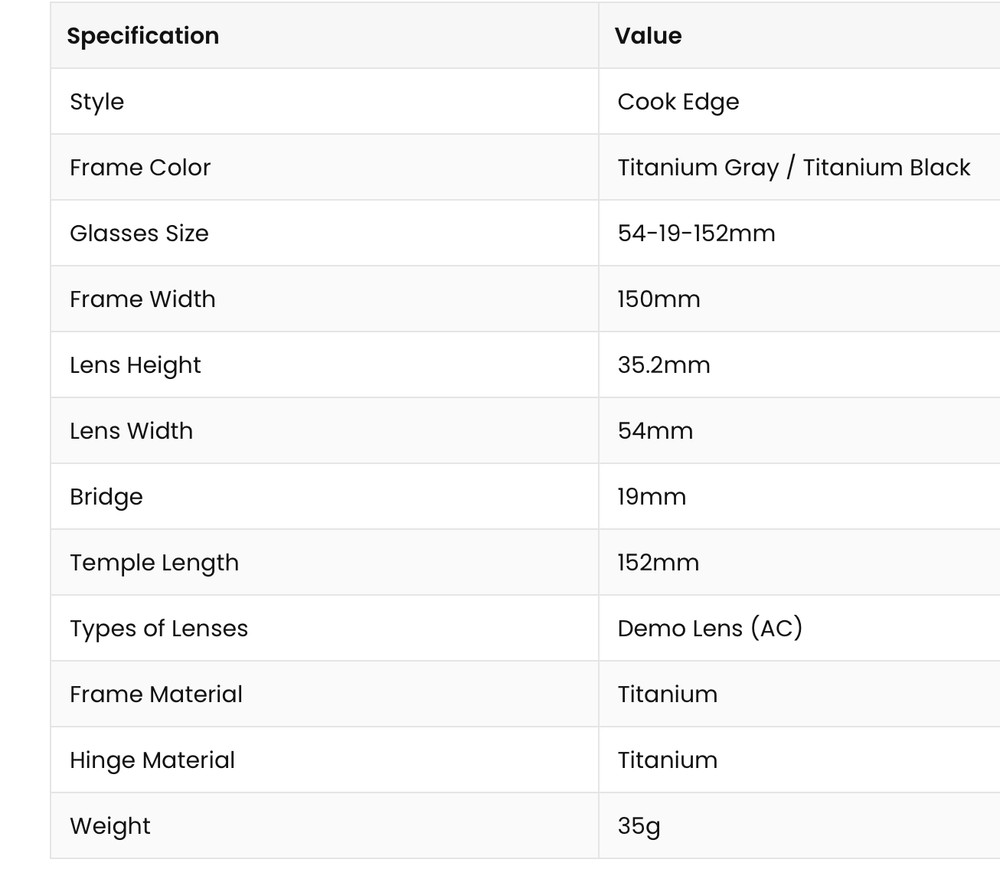 DYMESTY AI Glasses Cook Edge