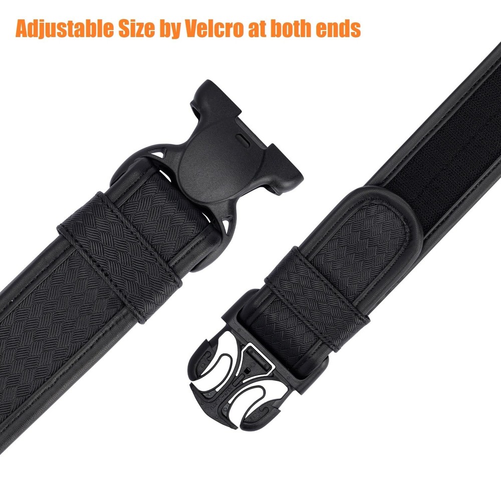 Basket Weave Duty Belt w/Hook Lining Tri-Release Large,