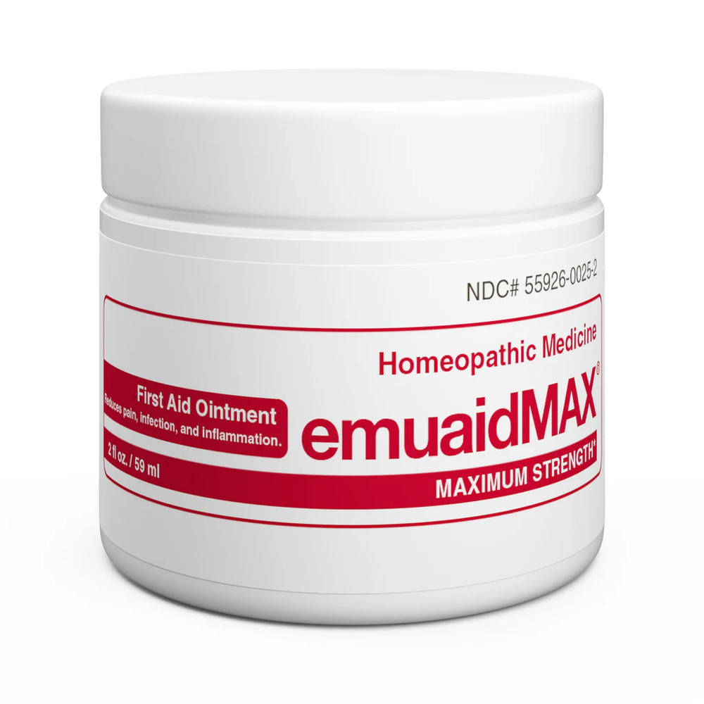 EMUAIDMAX Maximum Strength First Aid Ointment 2oz – Soothes Irritated Skin Fast