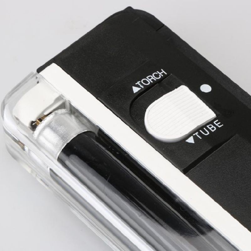 Plastic Flashlights Gemstone Identification Battery Operated LED Torch Lights