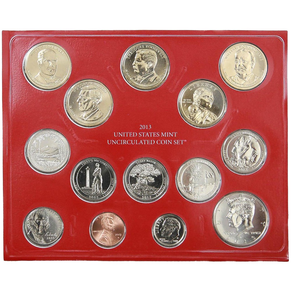 2013 Mint Set Original Plastic 28 BU US Coins BU
