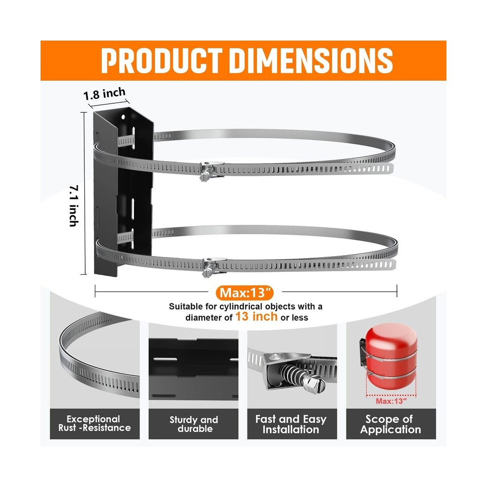 Expansion Tank Mounting Bracket for Hot Water Heater -Thermal Expansion Tank ...