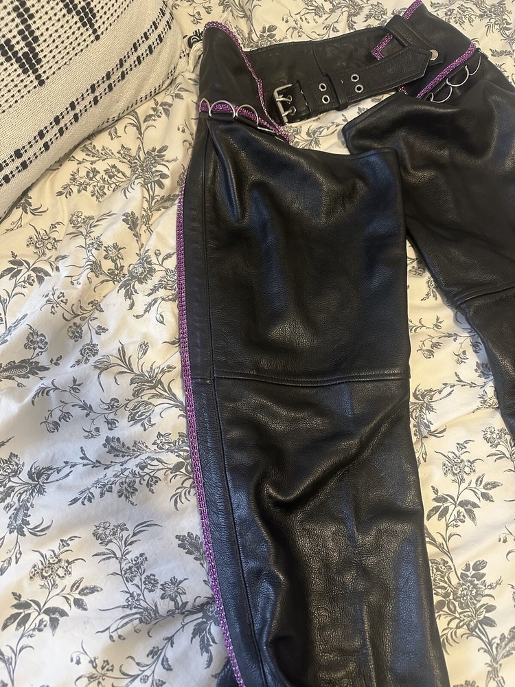 Woman’s Purple Bling Chaps Size Medium- New
