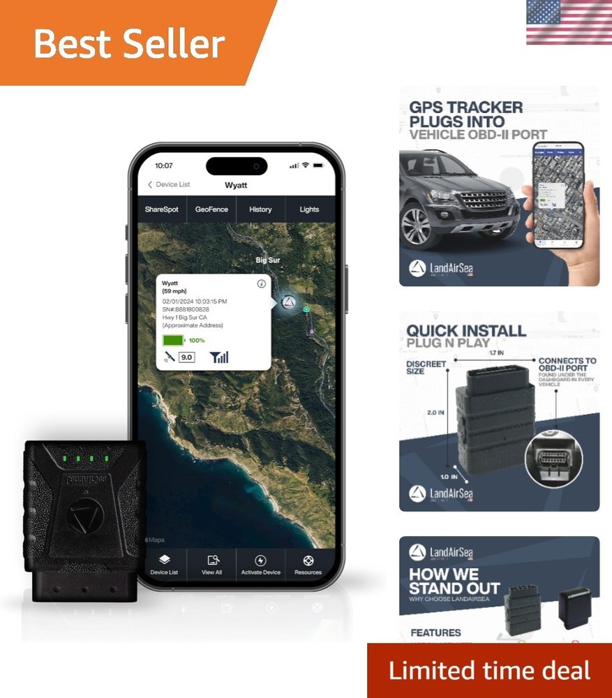 Affordable Sync GPS Tracker: Discreet 4G Tracking Solution for Families & Fleets