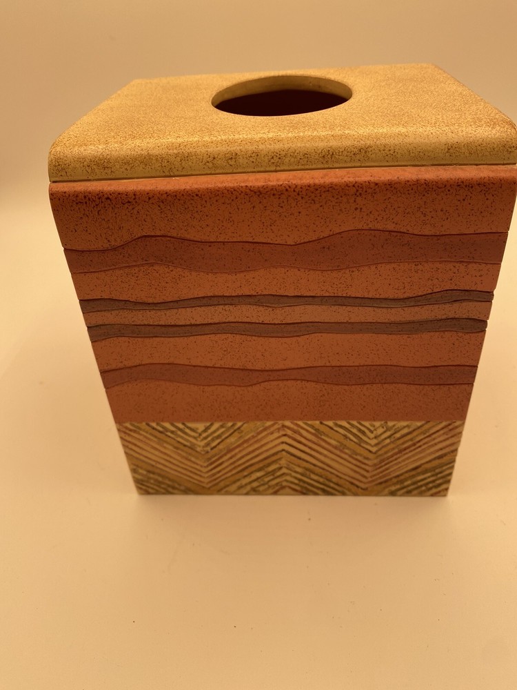 Southwestern Ceramic Lizard Sun TISSUE Box Cover