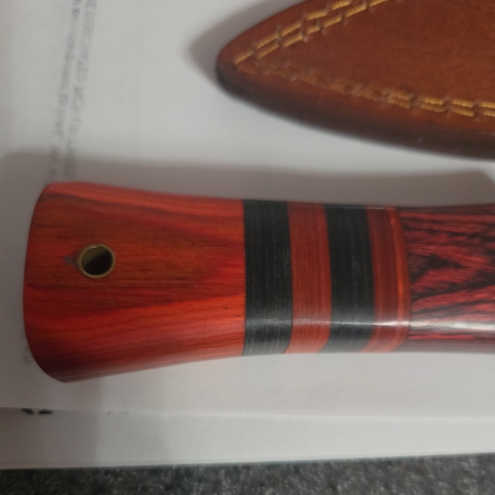 8 inch DAGGER Wood Combo Handle Knife.