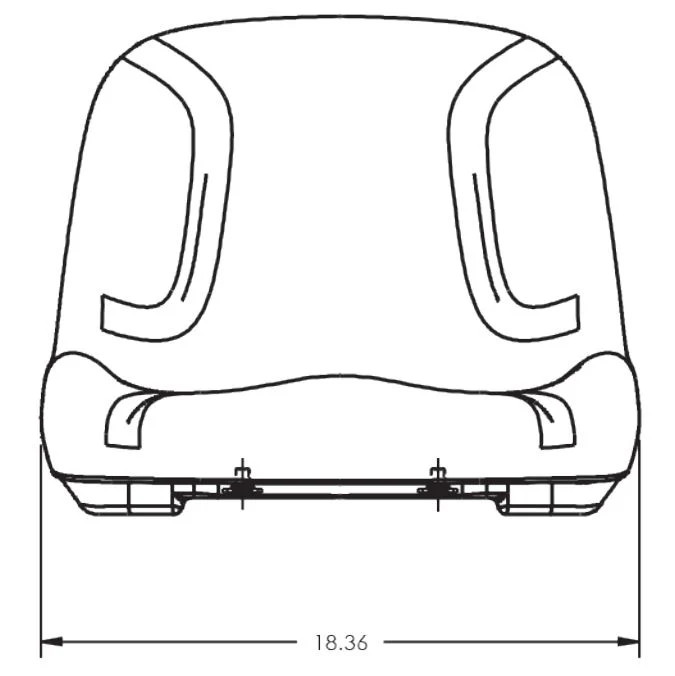 High Back Tractor Seat for MTD