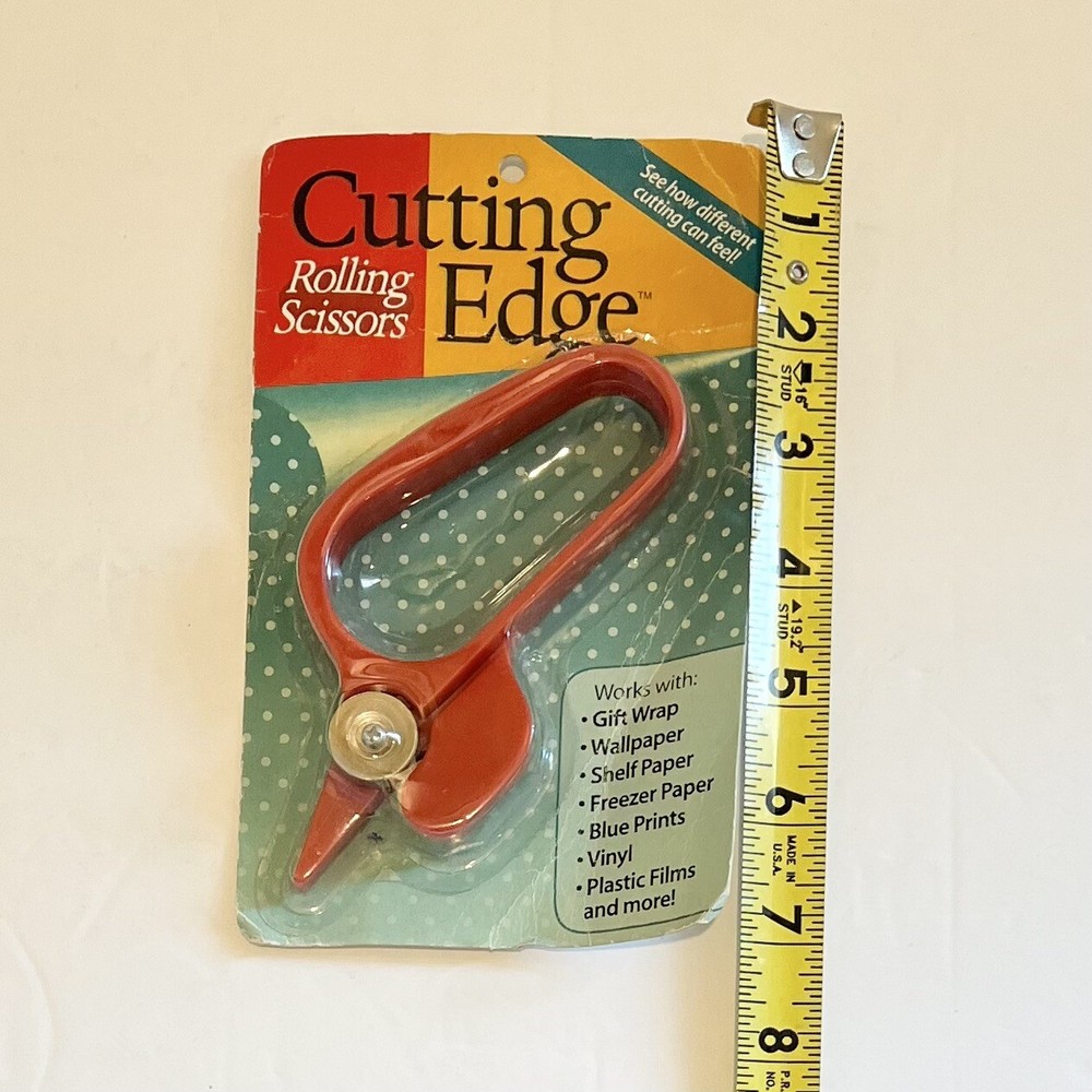 Cutting Edge Rolling Scissors, New In Sealed Pkg