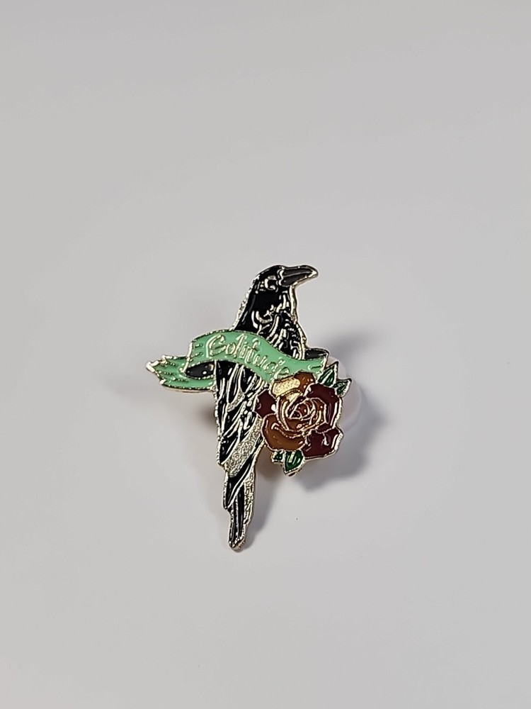Solitude Raven Bird Lapel Pin
