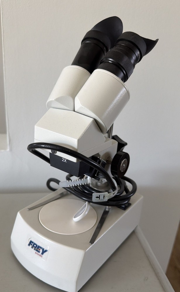FREY SCIENTIFIC Model 405TBL Microscope Double Lense NEW