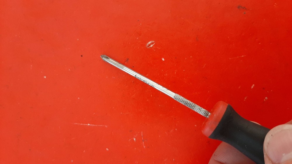 Snap-on Tools SGDP300A #0 Phillips Screwdriver Red Soft Grip Handle Engraved