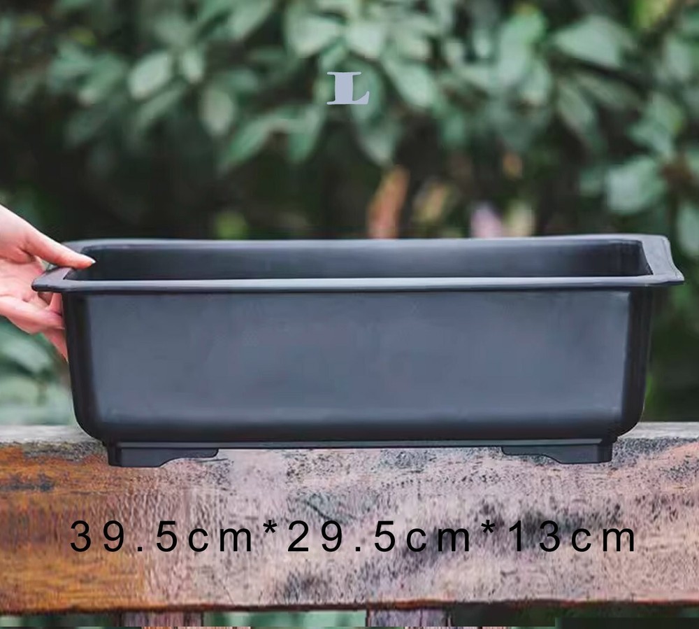Rectangular Imitation Yixing Ceramic Planter, Square Resin Plastic Flower Pot