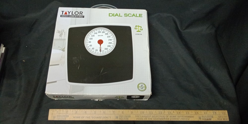 Taylor Analog Dial scale 330 lb. Open box. Tested and works!