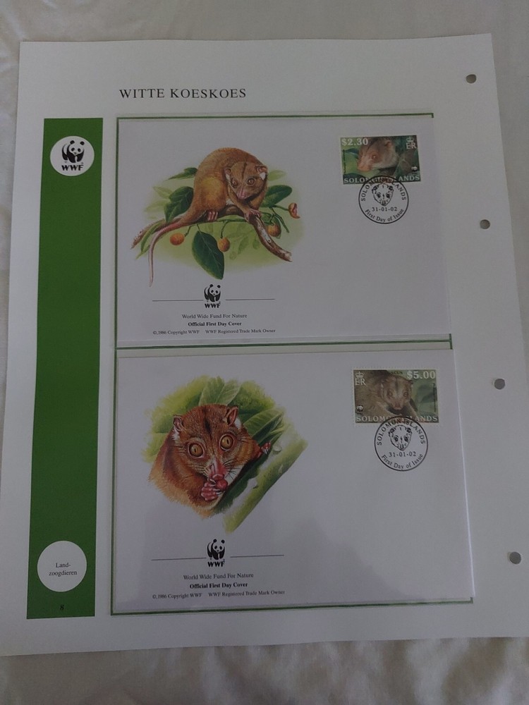 2002 WWF Solomon Islands Stamps