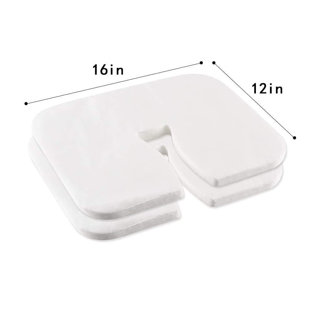 200 Count Face Cradle Covers For Massage Table | Disposable Cradle...