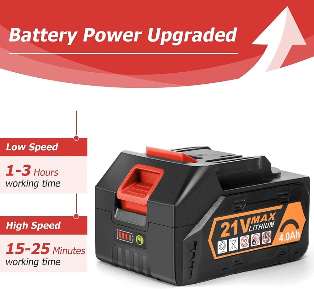 21V Max 4.0Ah Lithium-Ion Batteries