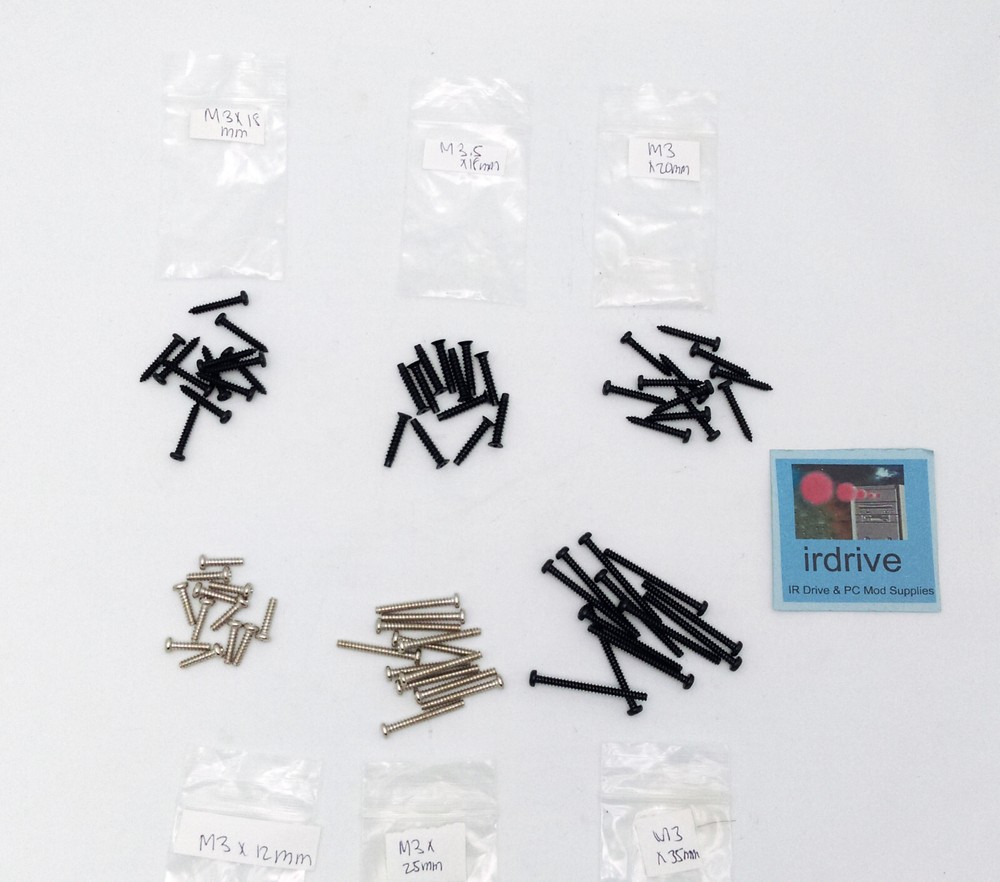 72-Pack: Assorted Size PC CPU Cooling Fan on Heatsink Installation Screws Kit