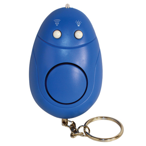 New Mini Keychain Personal Alarm with Light and Panic/Test Button BLUE
