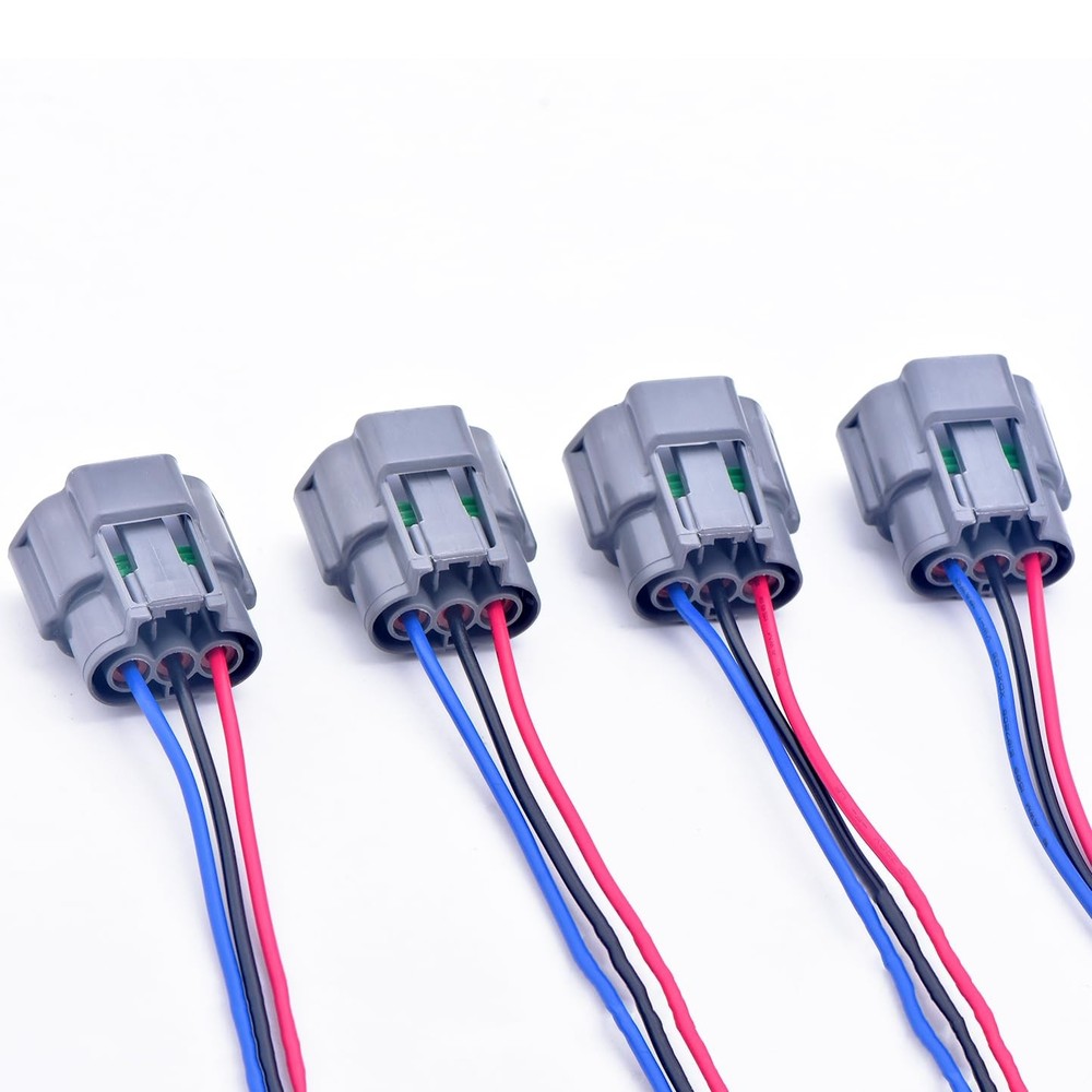 DECKBU 4PCS 3 Pin Automotive Waterproof Sensor Socket Ignition Coil...