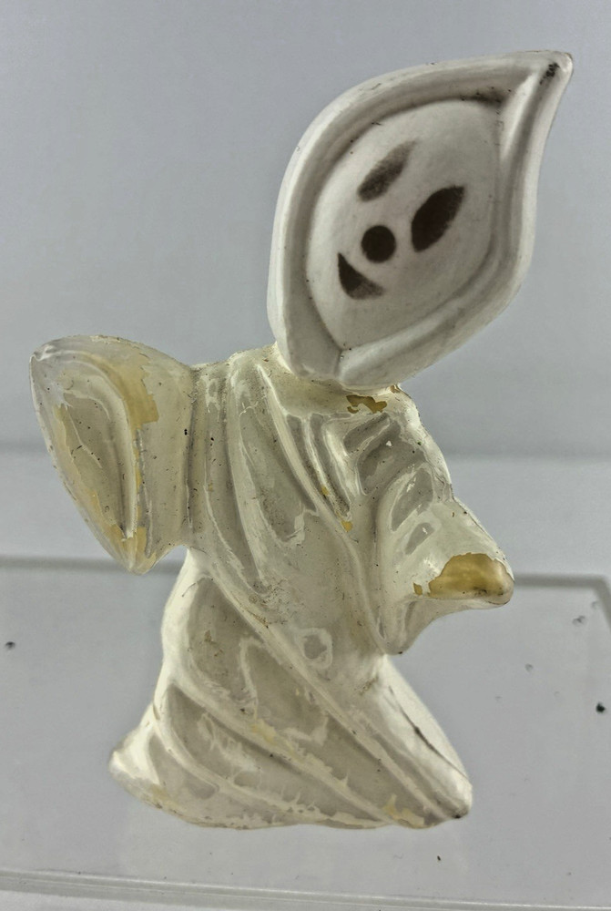 Vintage Plastic GHOST HALLOWEEN CANDY Container Blow Mold