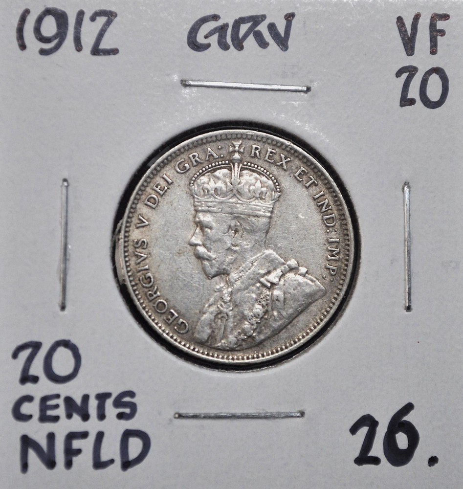 1912 Newfoundland 20 cents