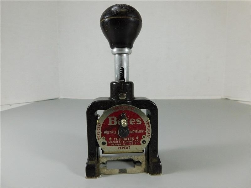 9815/490 Bates Numbering Machine Multiple 4 Movement