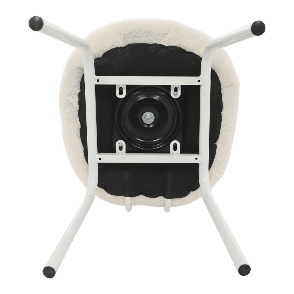 Rotatable butterfly backrest makeup chair