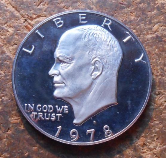 1978-S  CLAD PROOF EISENHOWER DOLLAR #1 LOW SHIP