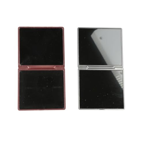 Rose Pocket Mirror,3PCS Fold Makeup Mirror,Square Makeup Mirror,Double-Sided