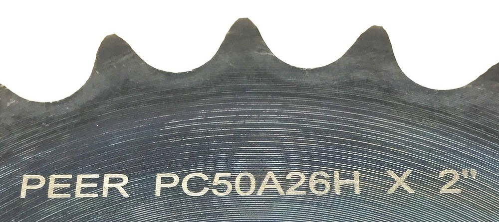 Peer Roller Chain Type-A Sprocket PC50A26H X 2" Bore NOS