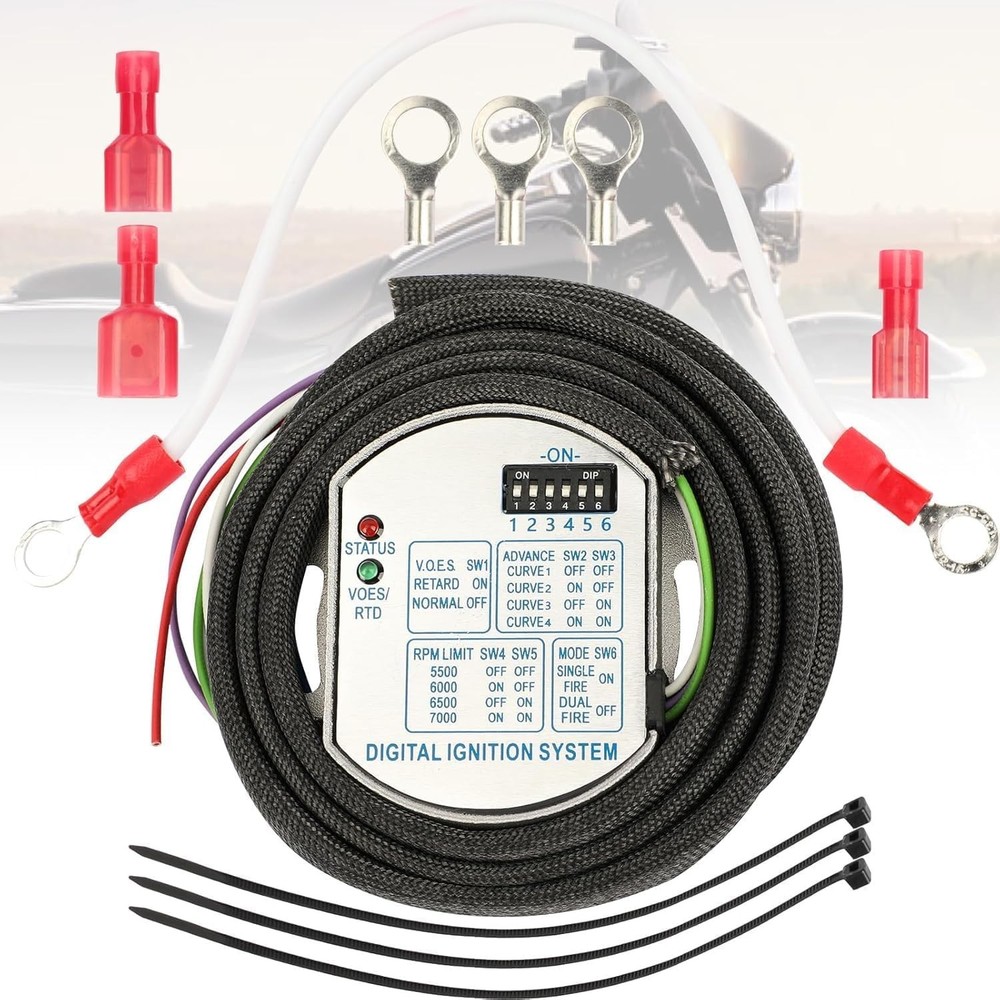 53-644 Electronic Ignition Module For Harley Dyna Programmable Single Fire