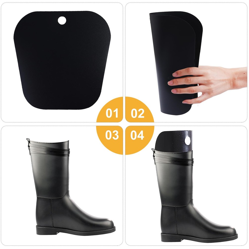 6 Pack 3 Pairs Reusable Tall Boot Shapers Form Inserts for Support