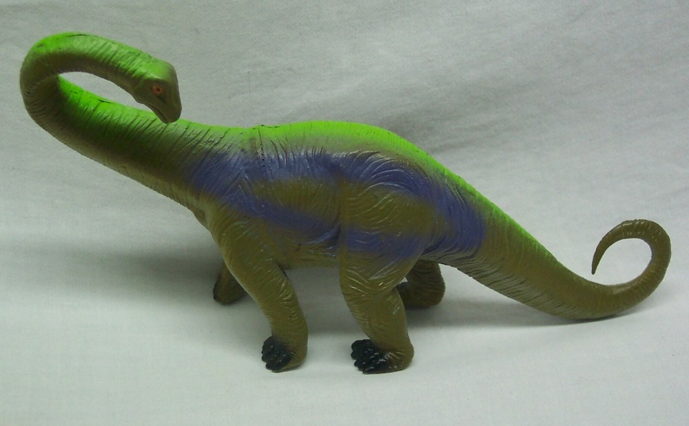 VERY NICE! APATOSAURUS DINOSAUR 8" Plastic Toy Figure 2000