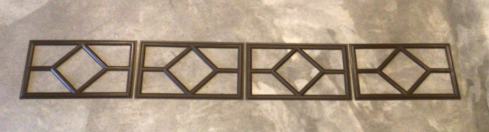 12 Amarr Waterford Replacement Insert for Short Panel Amar Garage Doors Mahogany