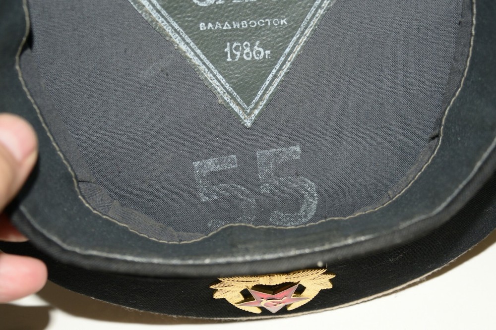 Original Soviet Navy Seaman Cap USSR Dated 1986