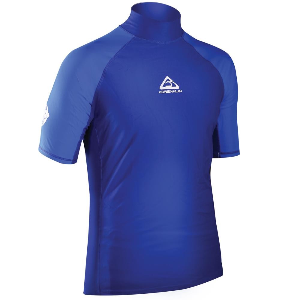 Adrenalin Beach Mens Short Sleeve Rashie (Navy) - Medium